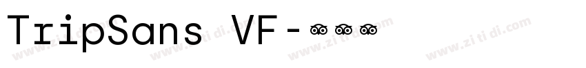 TripSans VF字体转换